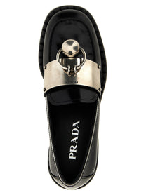 PRADA Piercing Loafers Black