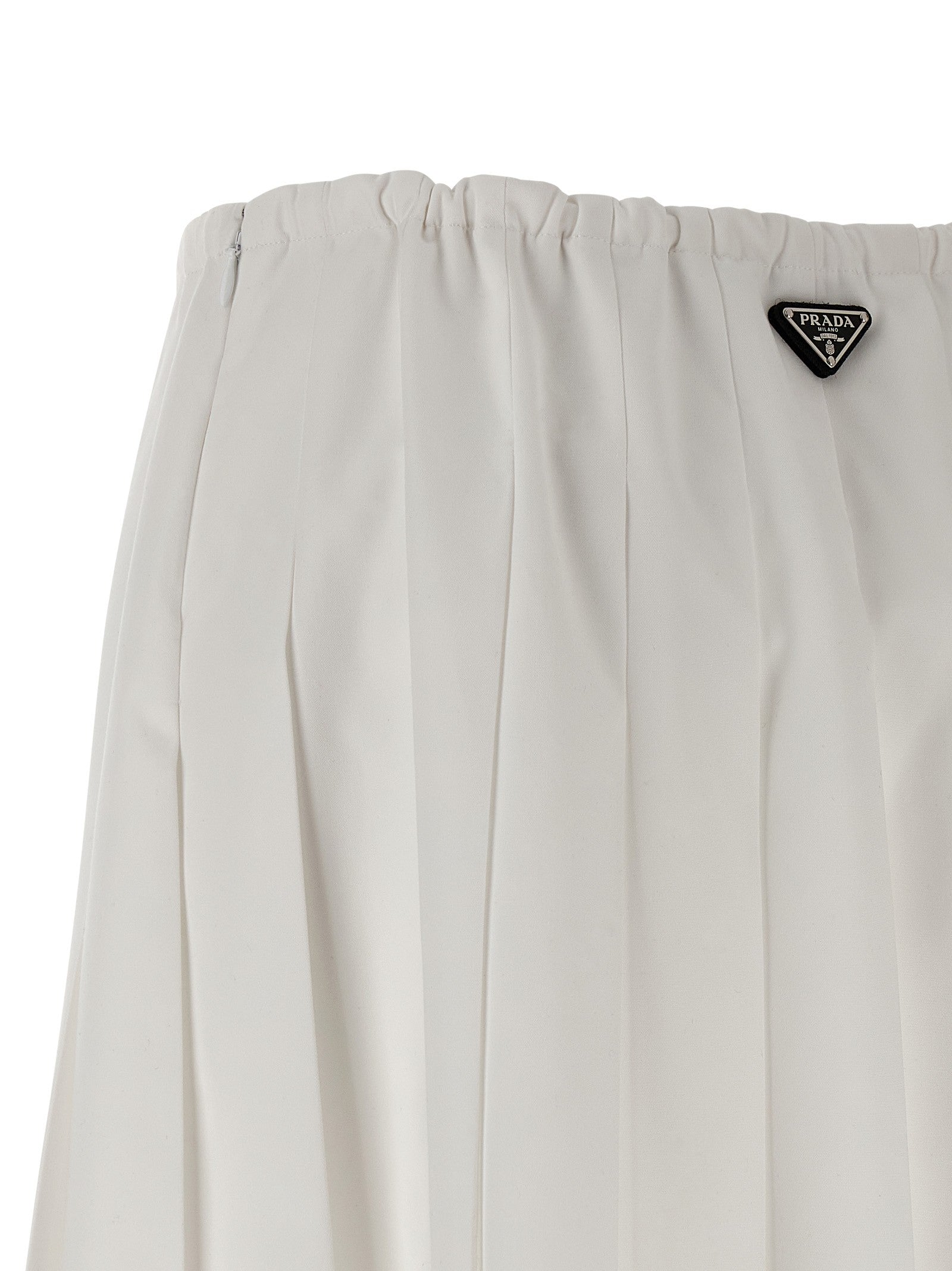 PRADA Pighe Skirt White