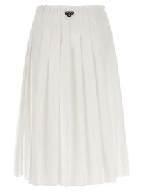 PRADA Pighe Skirt White
