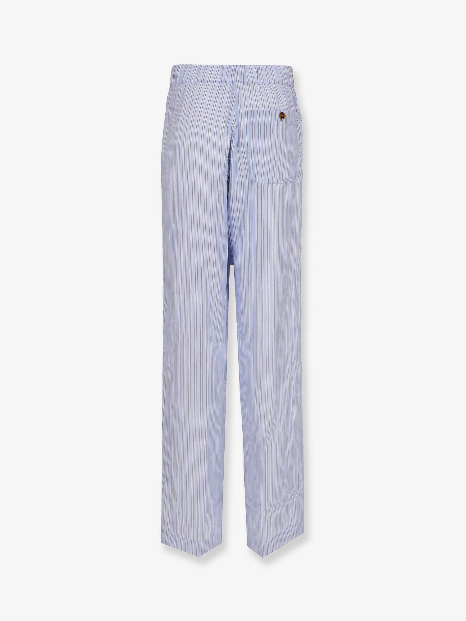 Dries Van Noten Women's Pila Cupro Trousers Blue