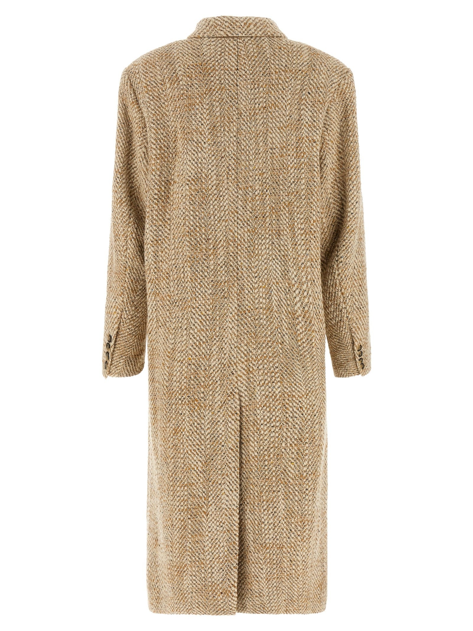 Isabel Marant Étoile Pilda Double Breasted Coat Beige