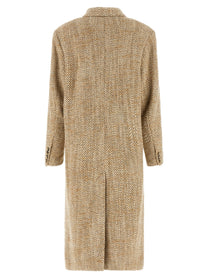 Isabel Marant Étoile Pilda Double Breasted Coat Beige