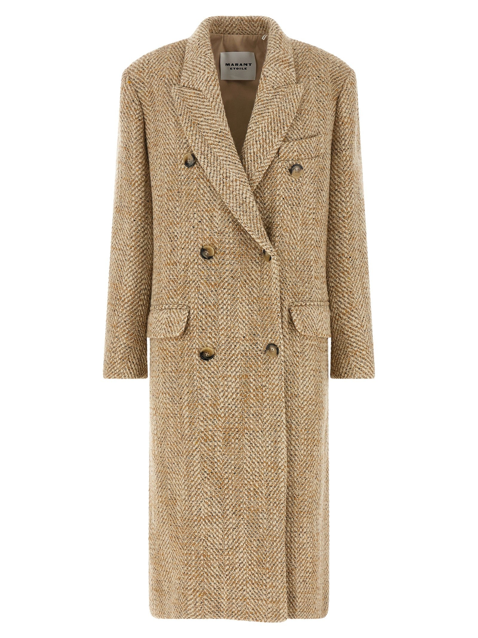Isabel Marant Étoile Pilda Double Breasted Coat Beige