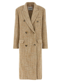 Isabel Marant Étoile Pilda Double Breasted Coat Beige