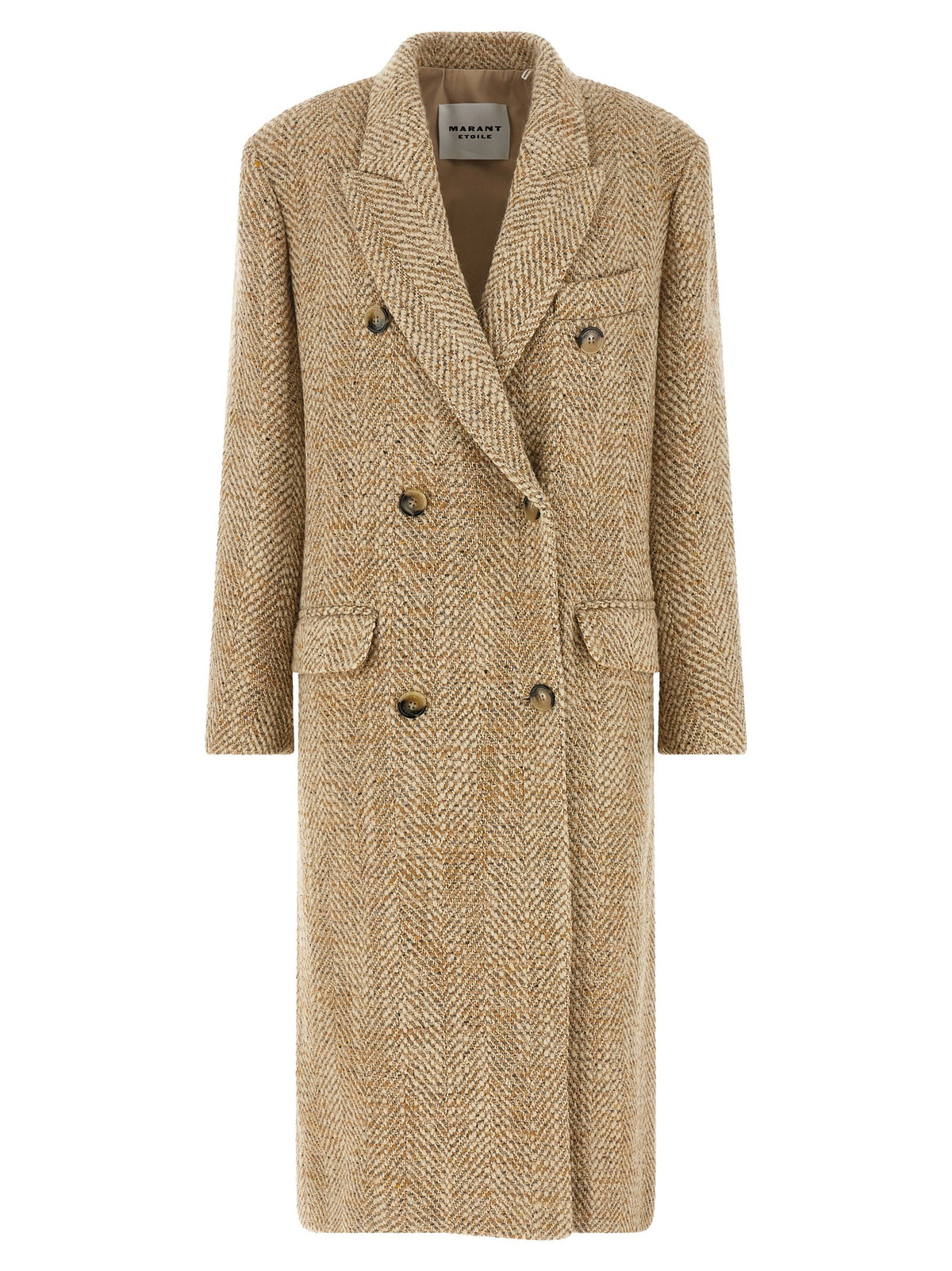 Isabel Marant Étoile Pilda Double Breasted Coat Beige