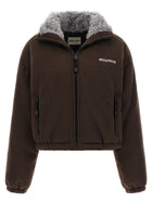 Miu Miu Pile Down Jacket Brown