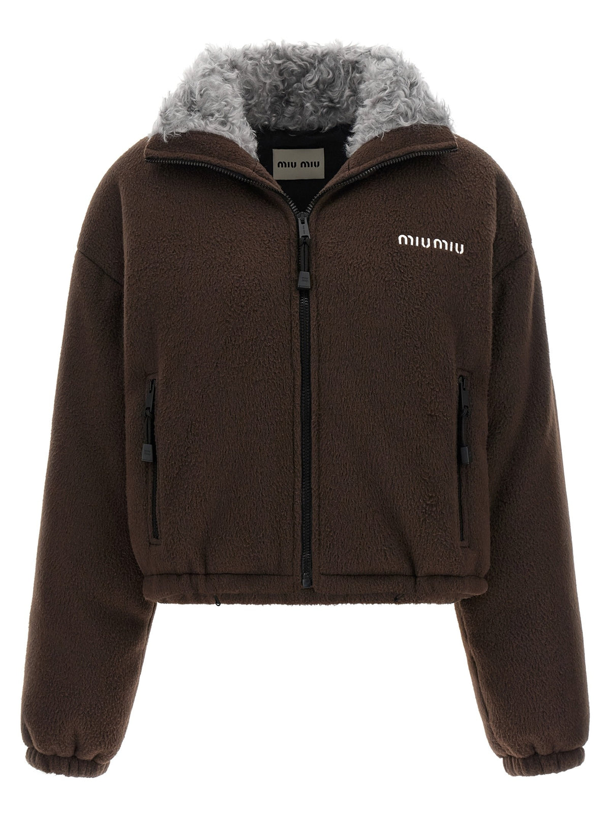 Miu Miu Pile Down Jacket Brown