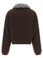 Miu Miu Pile Down Jacket Brown, view 2