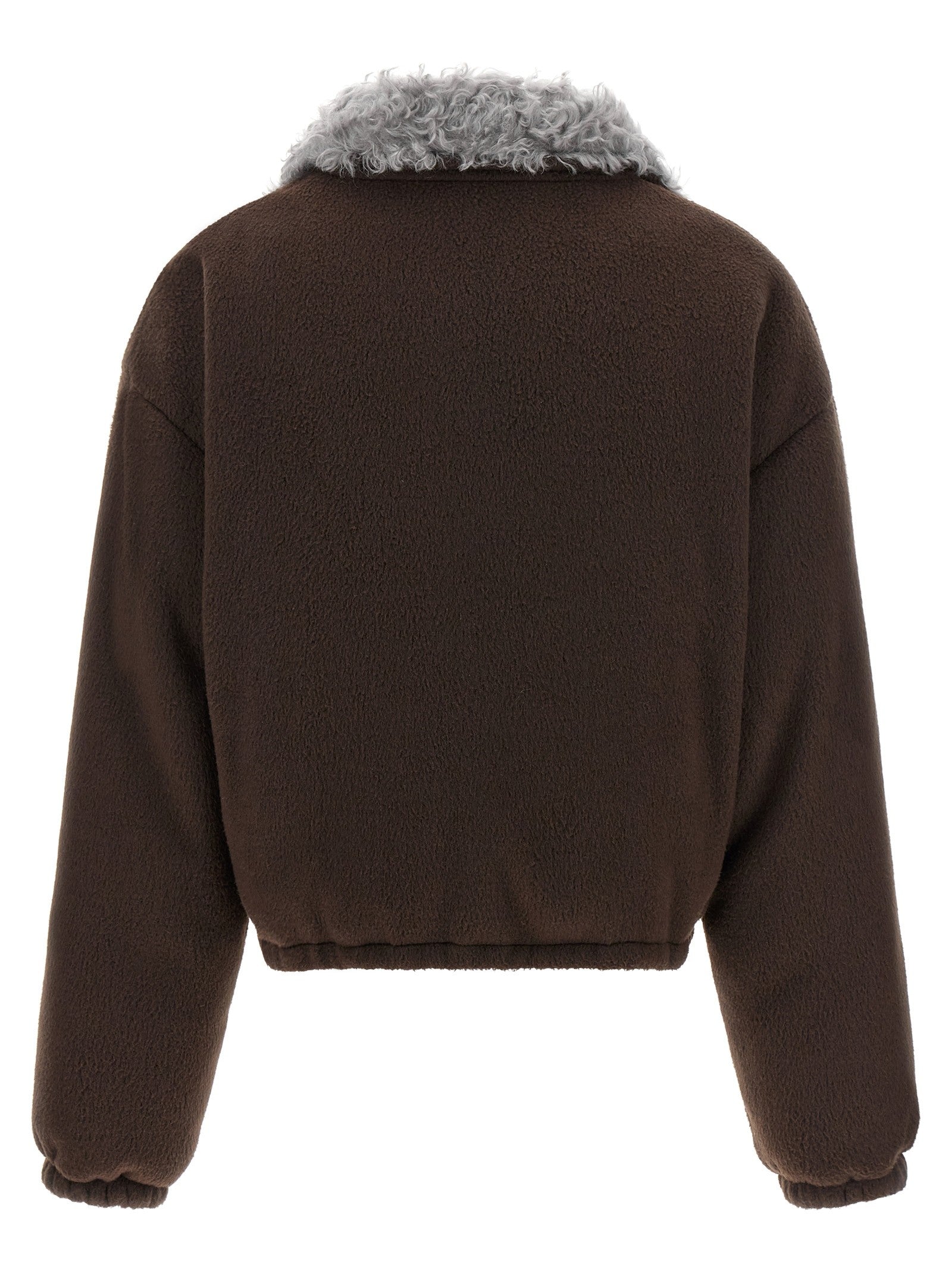 Miu Miu Pile Down Jacket Brown