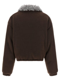 Miu Miu Pile Down Jacket Brown