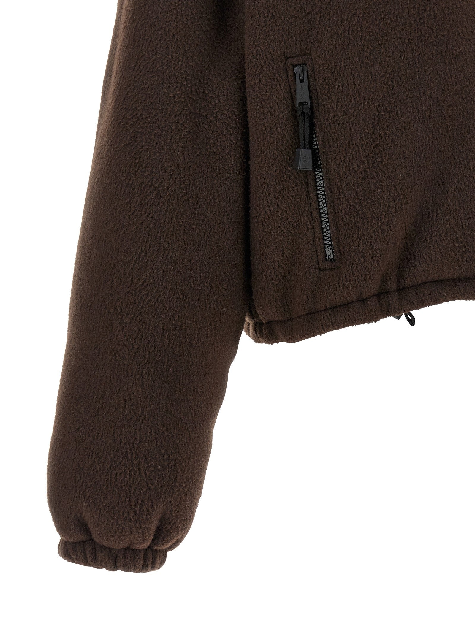 Miu Miu Pile Down Jacket Brown
