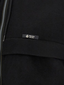 PRADA Pile Tec Hooded Jacket Black