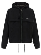 PRADA Pile Tec Hooded Jacket Black