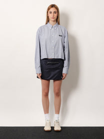 Miu Miu Women's Checkered Shirt Blue