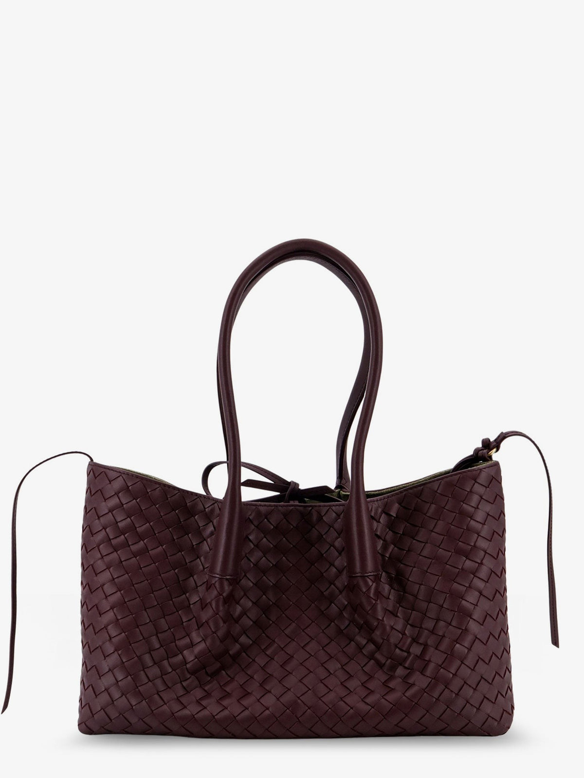 Bottega Veneta Women's Pinacoteca Leather Handbag Red