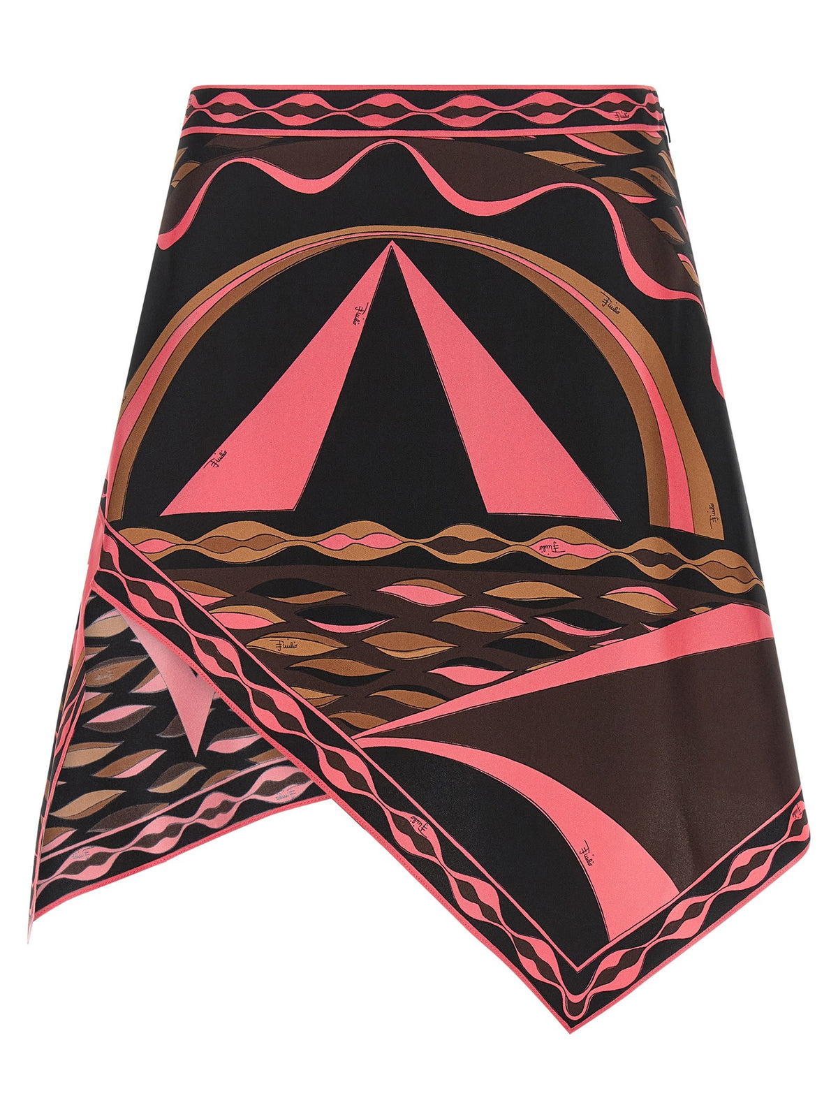 Emilio Pucci Pink Dune Skirt Gold