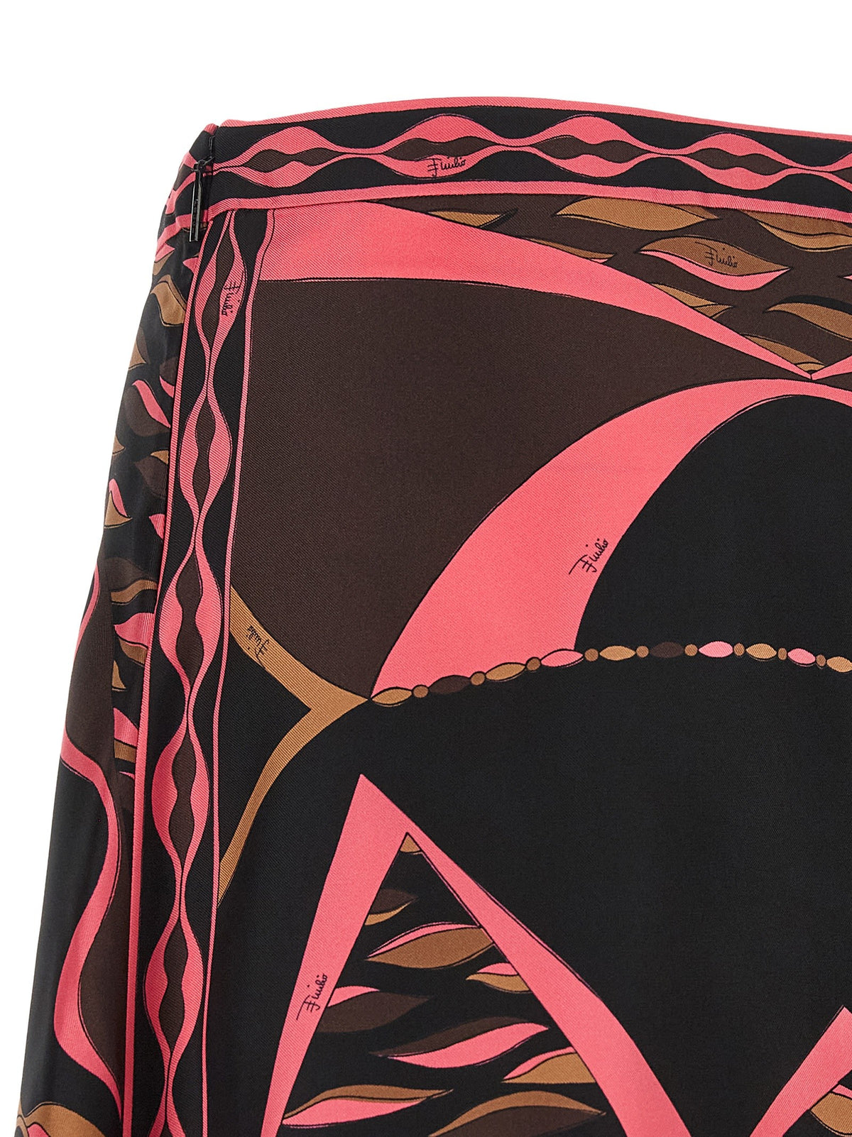 Emilio Pucci Pink Dune Skirt Gold
