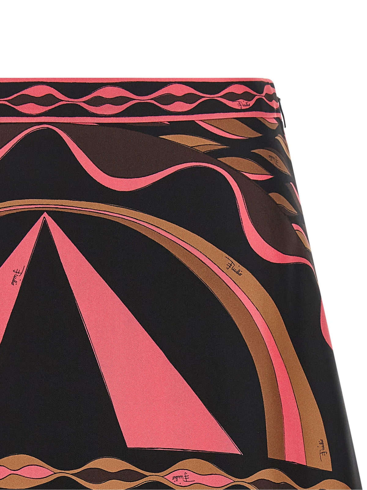 Emilio Pucci Pink Dune Skirt Gold