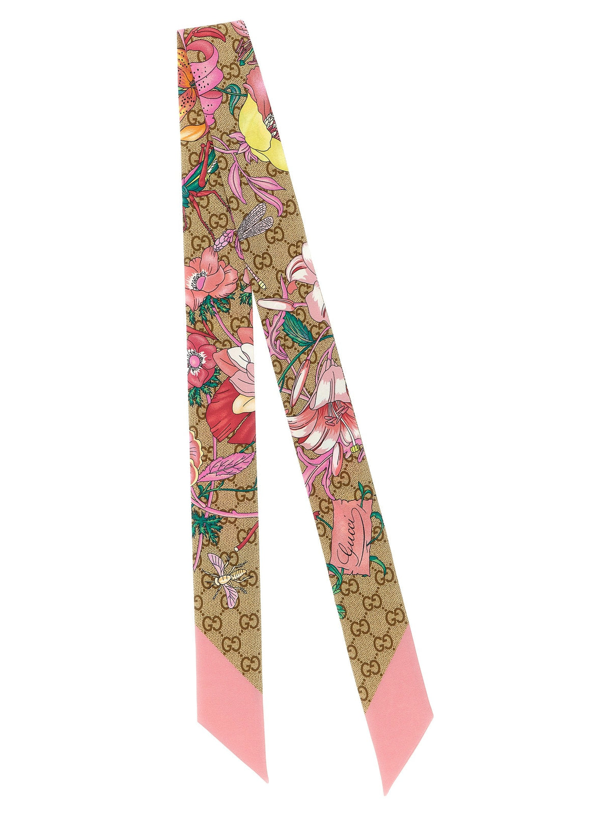 Gucci Pink Gucci Flora GG Ribbon Blue