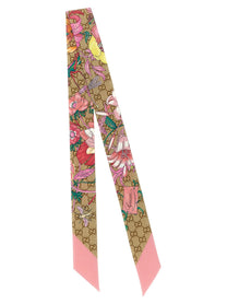 Gucci Pink Gucci Flora GG Ribbon Blue