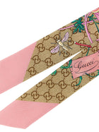 Gucci Pink Gucci Flora GG Ribbon Blue