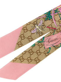 Gucci Pink Gucci Flora GG Ribbon Blue