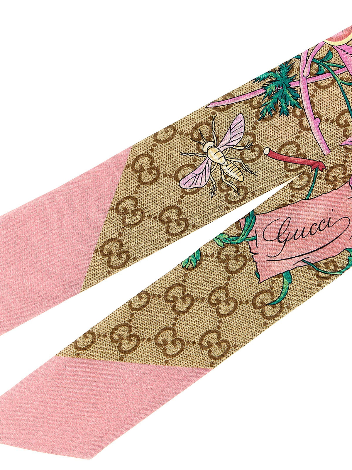 Gucci Pink Gucci Flora GG Ribbon Blue