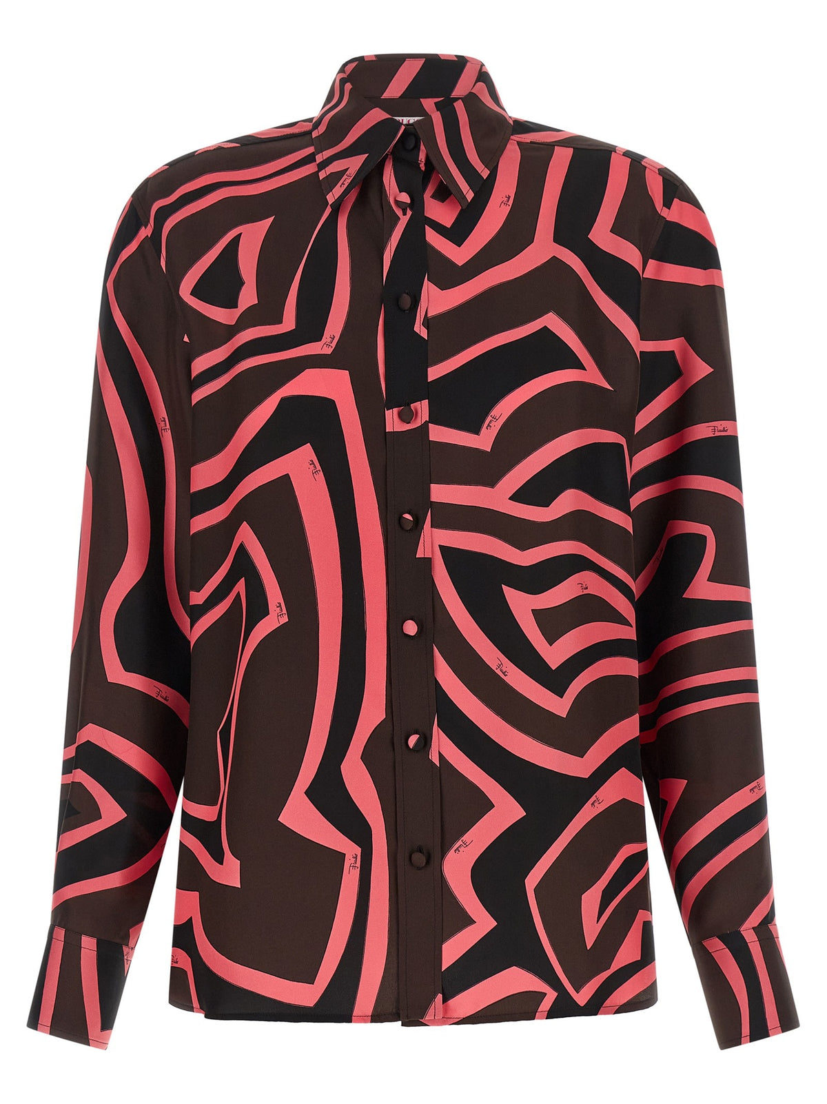 Emilio Pucci Pink Labirinto Shirt Gold