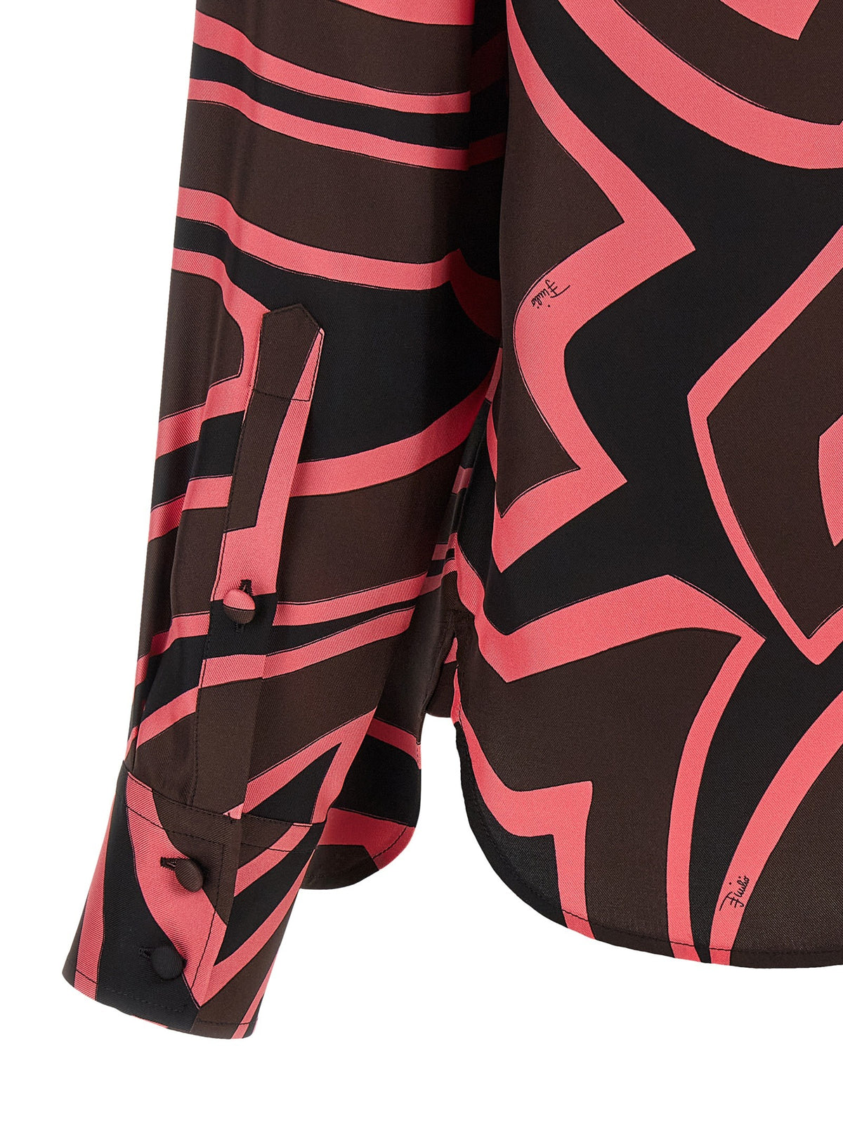 Emilio Pucci Pink Labirinto Shirt Gold