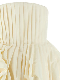 Carolina Herrera Pink Skirt Dress White