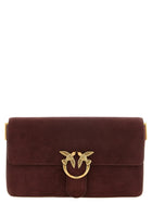 Pinko Classic Burgundy Love One Slouchy Shoulder Bag Red