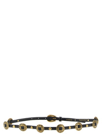 Pinko Engraved Plaque Belt Black, view 2