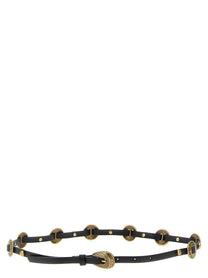 Pinko Engraved Plaque Belt Black