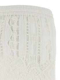 PINKO - PINKO - Macramé shorts - Women’s Bottoms