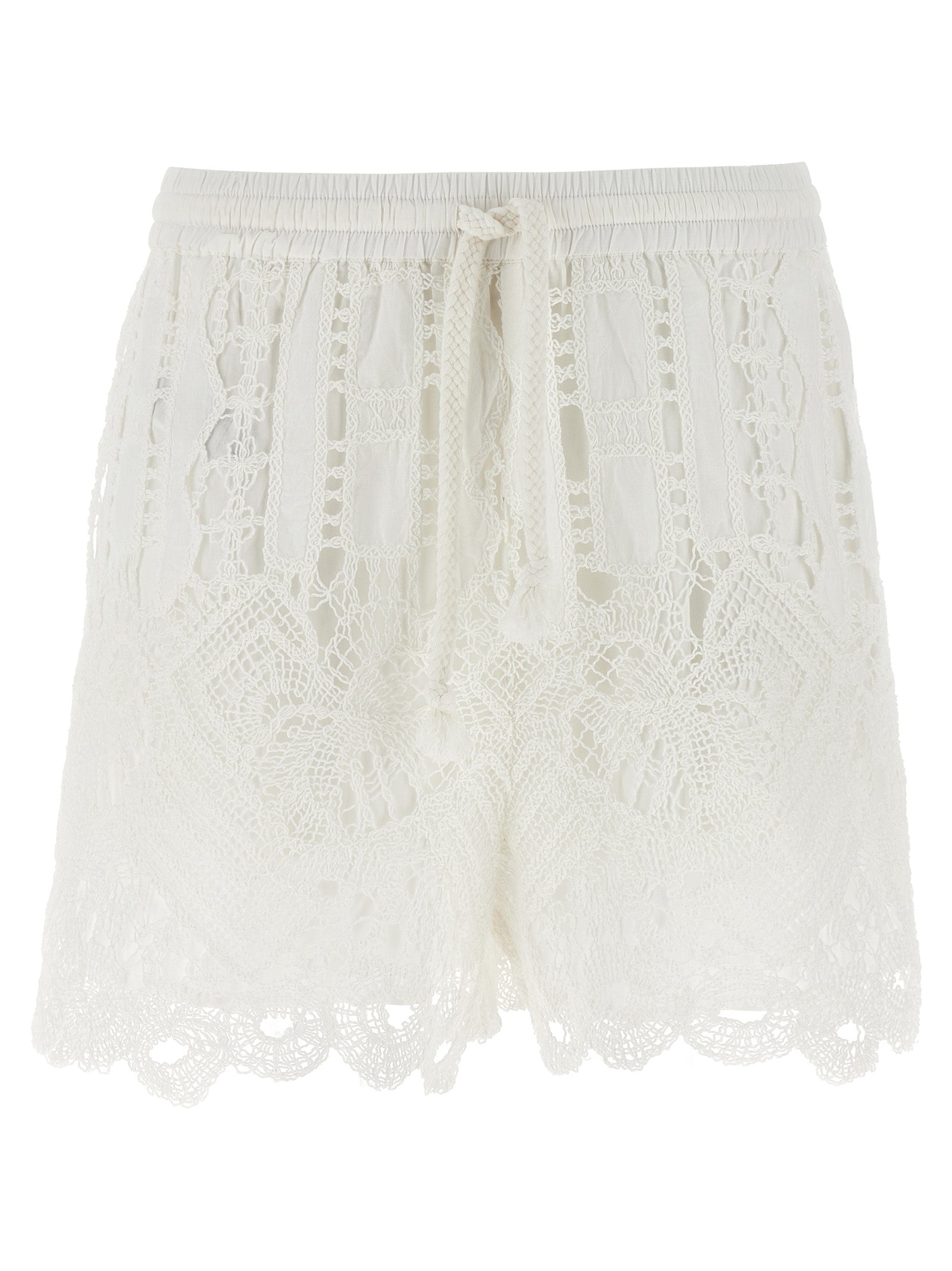 PINKO - PINKO - Macramé shorts - Women’s Bottoms