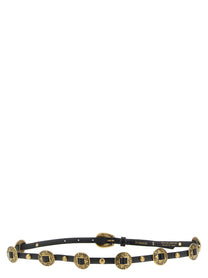PINKO - PINKO - Engraved plaque belt - Women’s Accessories