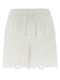 PINKO - PINKO - Macramé shorts - Women’s Bottoms