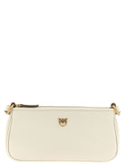 Pinko Half Moon Mini Crossbody Bag White