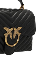 Pinko Hand Bag Big Lady Love Bag Puff Chevron Black, view 3
