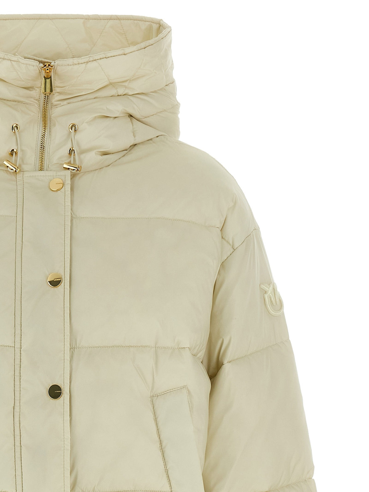 Pinko Impasto Down Jacket White, view 3