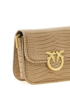 Pinko Love Bag Box Mini Shoulder Bag Beige, view 3