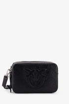 Pinko Women's Carrie Leather Shoulder Bag Black
