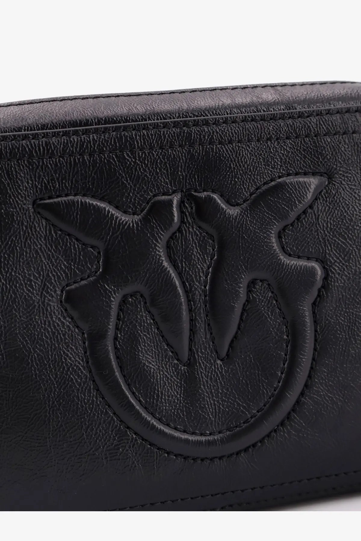 Pinko Women's Carrie Leather Shoulder Bag Black, view 5