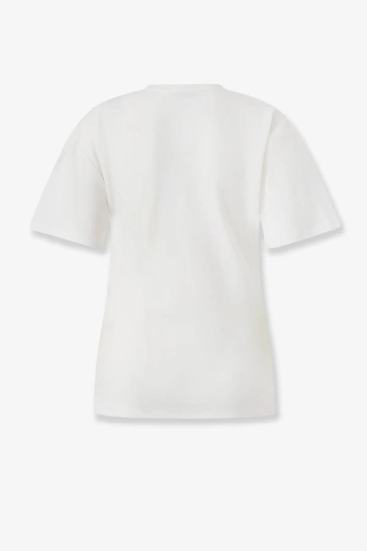 Pinko women’s cotton blend white t-shirt with relaxed fit and short sleeves for casual wear