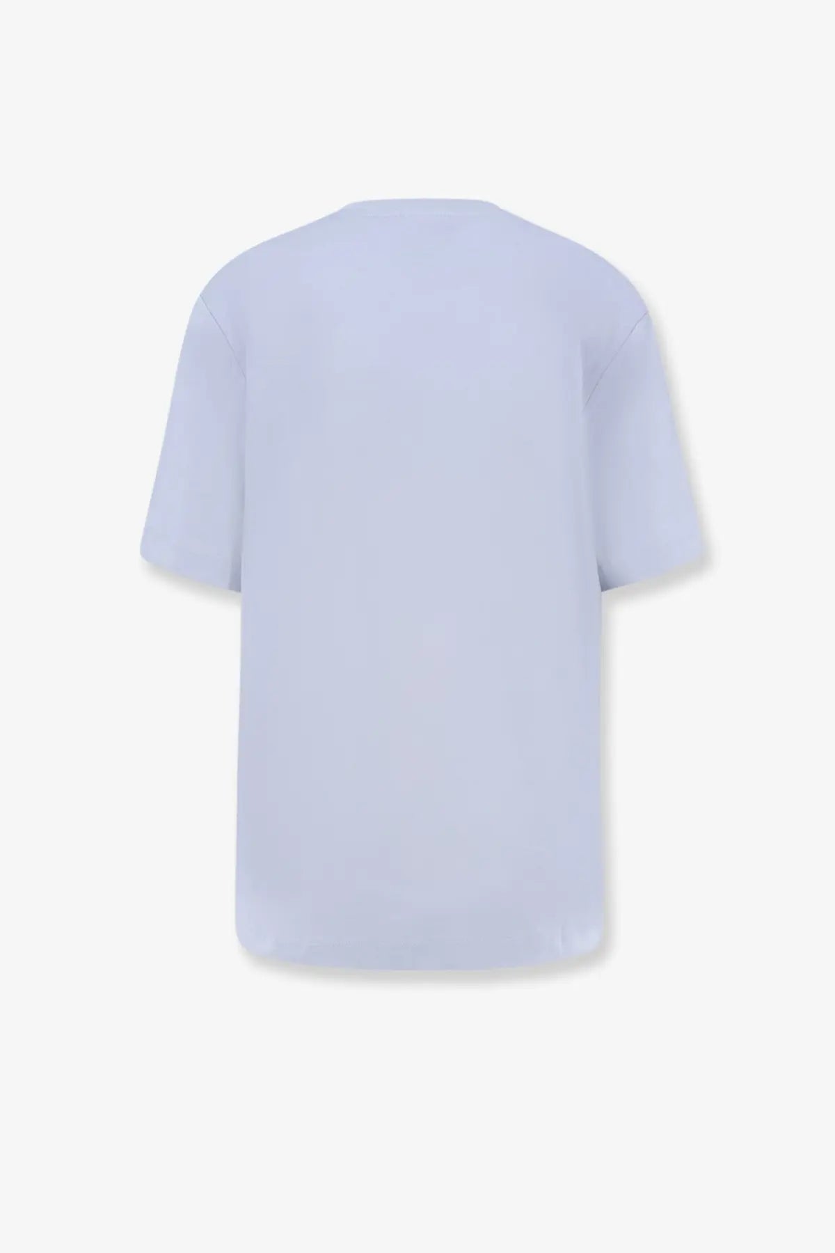 Pinko women cotton shirt blue light blue oversized cotton t-shirt with relaxed fit and short sleeves