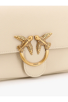 Pinko Women's Leather Shoulder Bag White, view 5