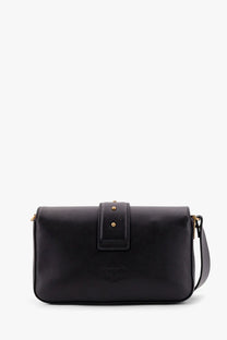 Pinko Women's Love One Mini Leather Shoulder Bag Black