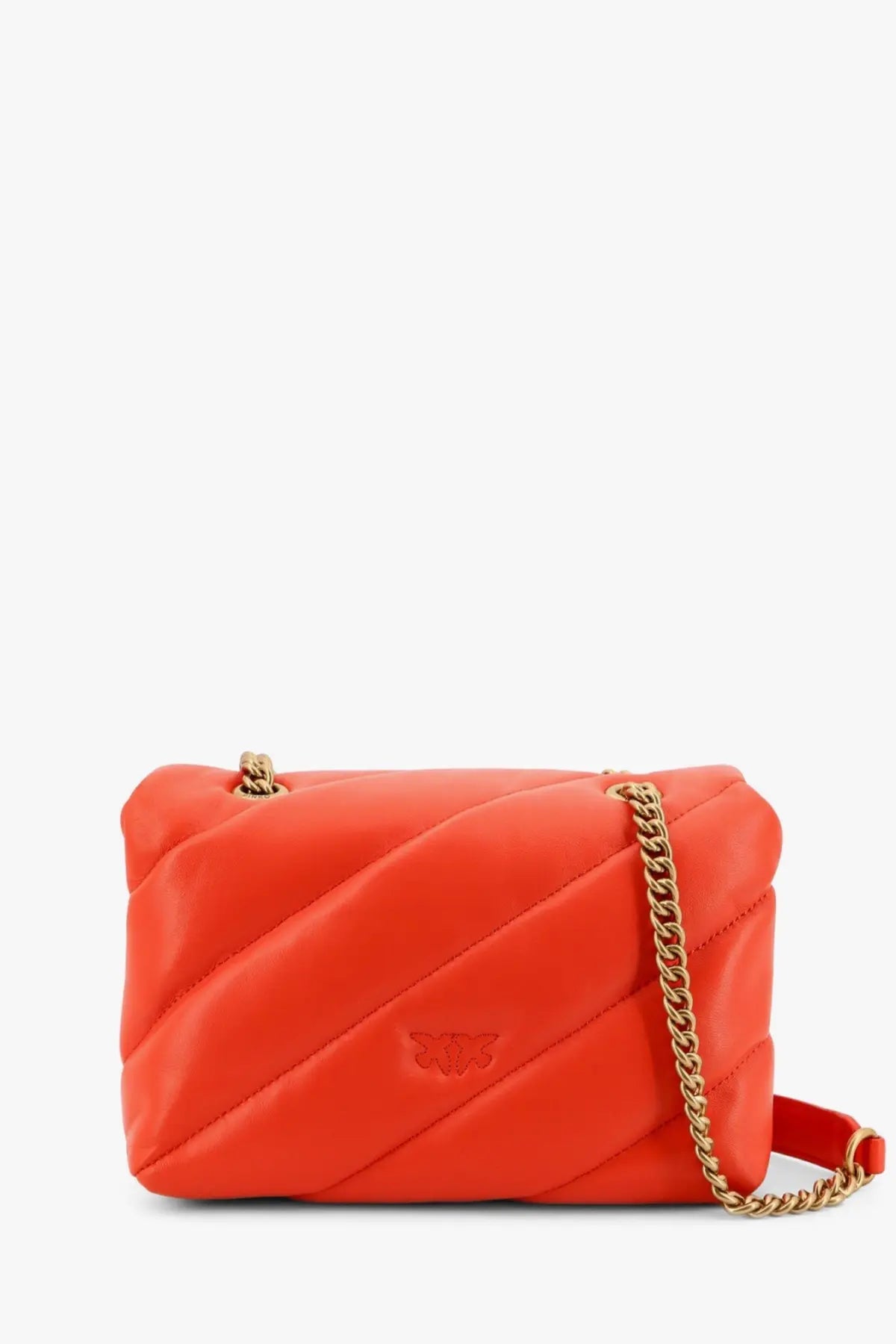 Pinko Women's Matelassé Leather Shoulder Bag Red, view 2