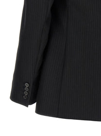 Saint Laurent Pinstripe Blazer Black