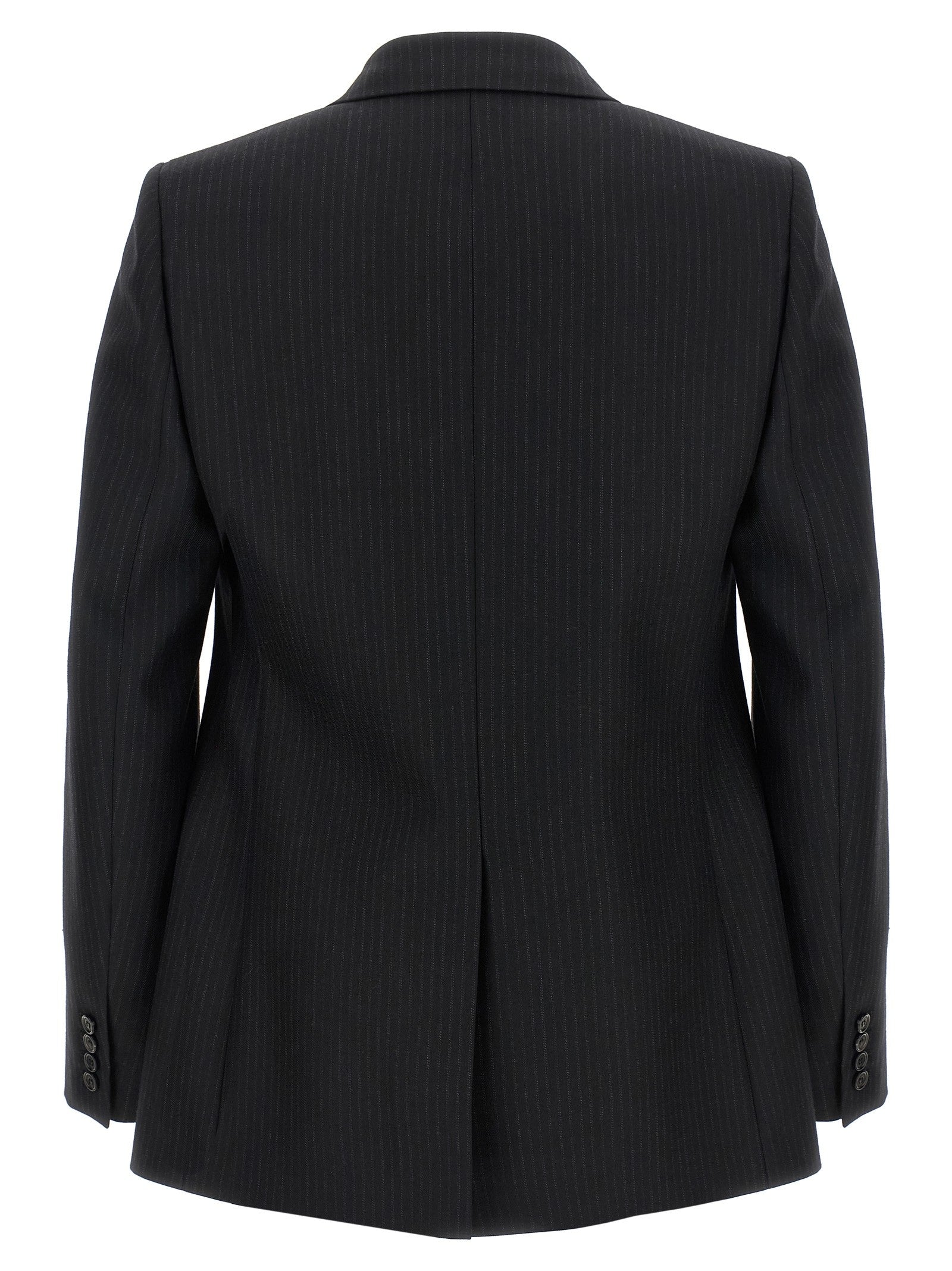 Saint Laurent Pinstripe Blazer Black